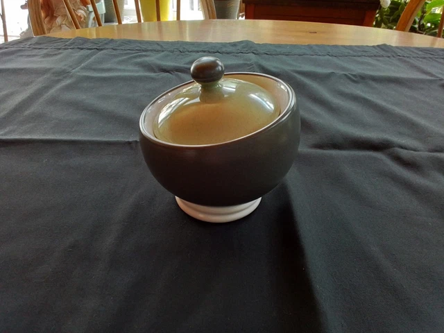 PFALTZGRAFF SPHERE LIDDED Sugar Bowl Gray Green Mid Century