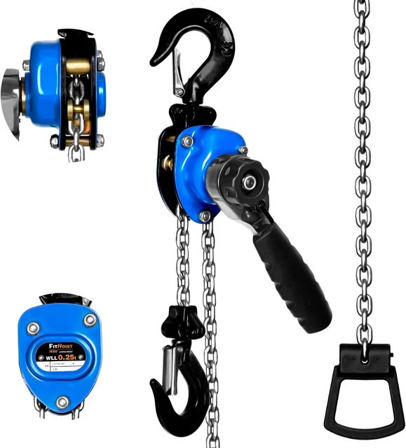 Manual Lever Hoist Come Along 10FT Lift G80 Chain for Lifting Pulling Building