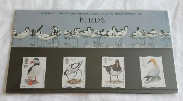 PO pack no. 196 - RSPB birds stamp presentation pack GB 1989