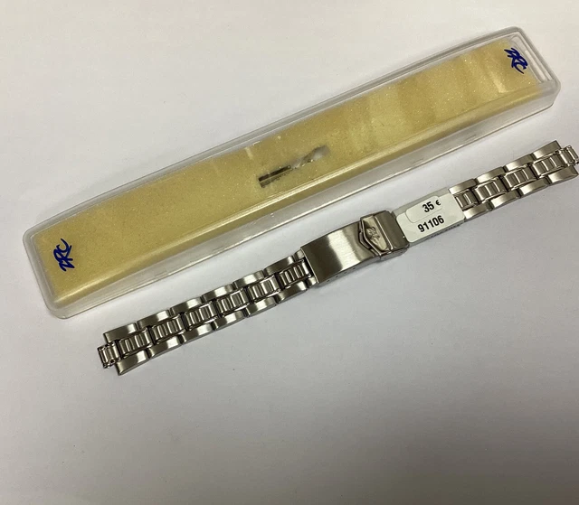 Bracelet Déployant ZRC En Acier Inoxydable 14mm - Neuf Avec étiquettes - Pour Montre