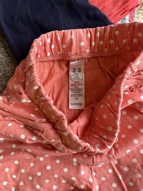 girls summer bundle age 2-3 tops shorts inc next 6