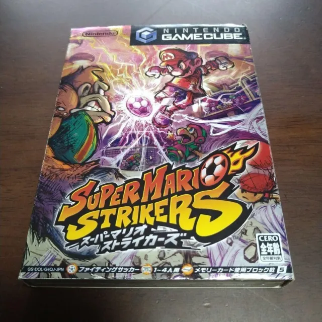 Super Mario Strikers Nintendo Game Cube 2005 Japanese Version Sports Battle Rare