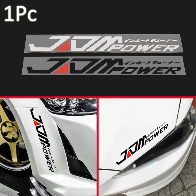x 4cm Nero /bianco Personalità JDM Decale Decorazione auto -mobile Car sticker