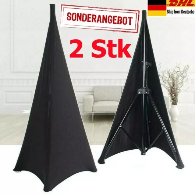 2stk Stativsegel  2-seitige Stativ Husse Tripod Stretch Cover Lycra DJ 1.2-1.8m