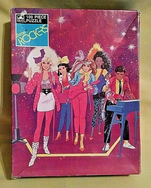 BARBIE AND THE Rockers Puzzle 1987 Complete Open Box Golden 100 Pc ...