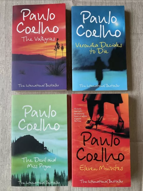 4 x PAULO COELHO Book Bundle - The Valkyries, Eleven Minutes + 2 VGC Paperbacks