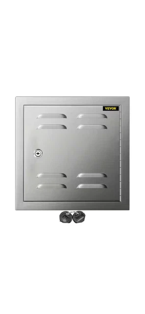 VENTED ACCESS DOOR 12x12IN SINGLE ACCESS DOOR WITH VENTS, 304 STAINLESS STEEL