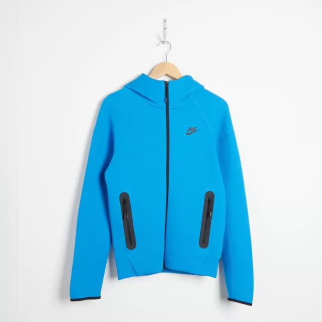 NIKE Tech Fleece Full Zip Hoodie Men's Blue SIZE XS