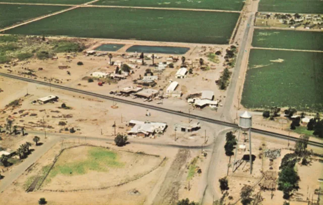 Poston AZ Arizona, Aerial View, Vintage Postcard