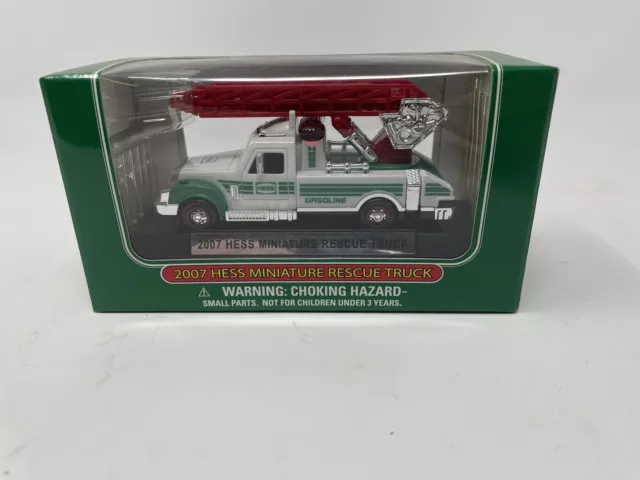 Hess Miniature Rescue Truck 2007 Collectible New In Box