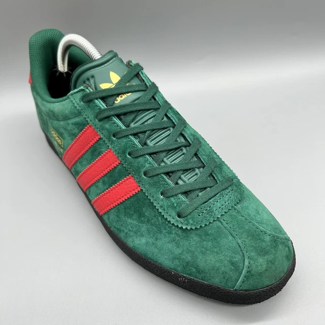adidas gazelle silver green womens Gucci X ADIDAS GG Supreme Monogram Mens Gazelle Sneakers 10 Green Pink  Strata 1775269  FASHIONPHILE