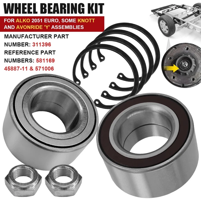 3500 Lbs Trailer Axle Kit Trailer Bearing Kit - ALKO 605124 - View #8