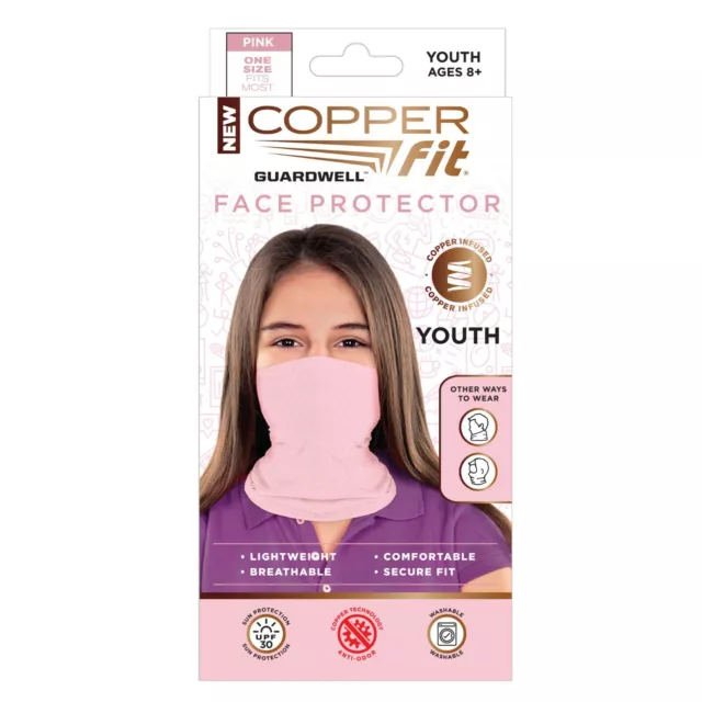Copper Fit Youth Pink Face Protector 1 pk Face Mask