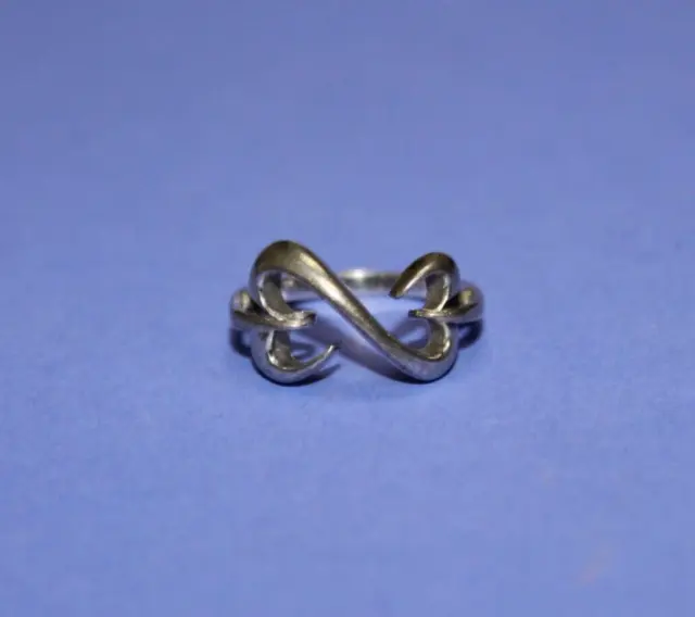 Sterling Silver Jane Seymour Designed Open Heart Ring Size 6.75   [023GCM]
