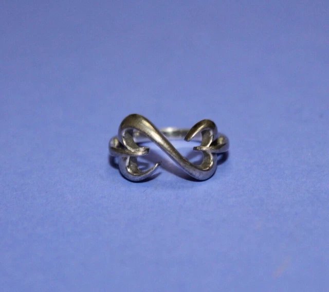Sterling Silver Jane Seymour Designed Open Heart Ring Size 6.75   [023GCM]