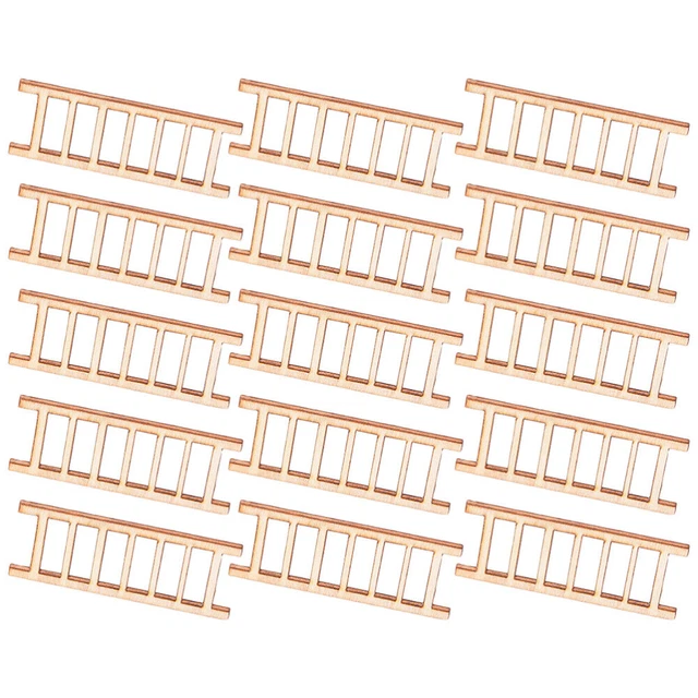 15 Pcs Simulation Ladder Decorate Desktop Decor Layout Props Mini House