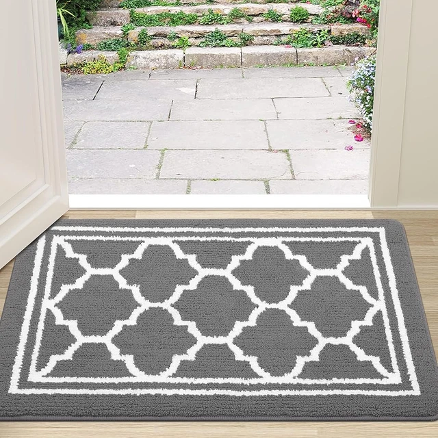Washable  Door  Mats  Indoor ,  Absorbent  Bath  Mat  Non - Slip  Low  Profile
