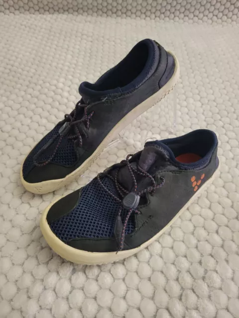 Vivobarefoot Kids Sneakers Primus Trail Navy Blue BareFoot Shoes Size 32K  US 1