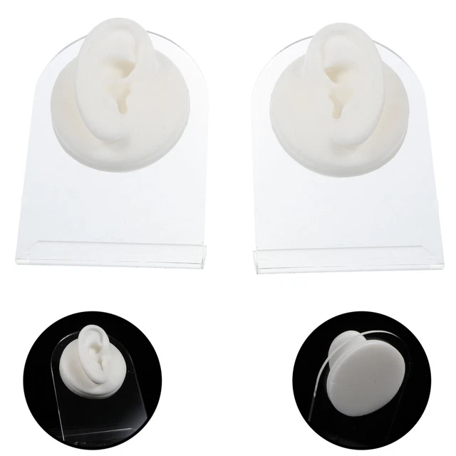 Modello orecchio gel di silice riutilizzato display stampo foratura caratteristiche viso umano