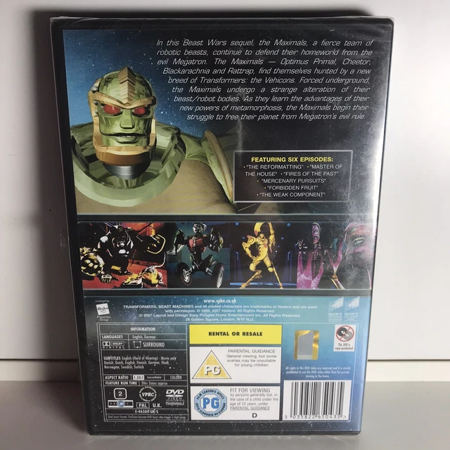 TRANSFORMERS BEAST MACHINES Season 1 Volume 1 DVD (2007) cert PG