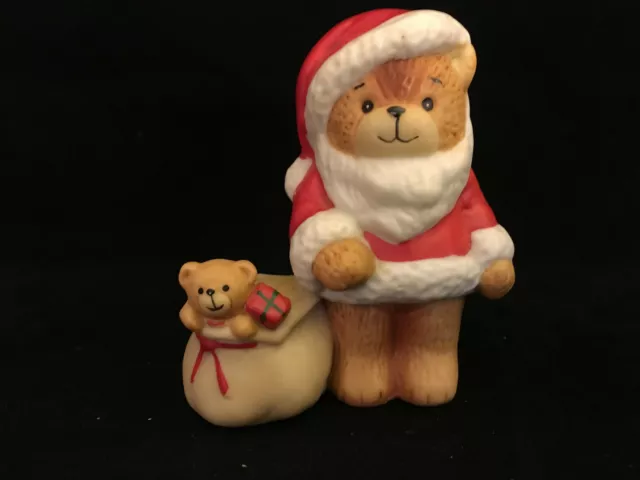 Lucy & Me Santa Bear Toy Bag Filled W/ Christmas Presents Enesco Lucy Rigg 1980