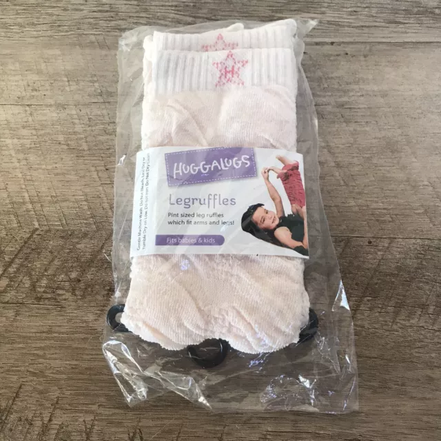 NWT Huggalugs Kids Leg Arm Warmers Leg Warmers Girls Shimmering Crystal Pink