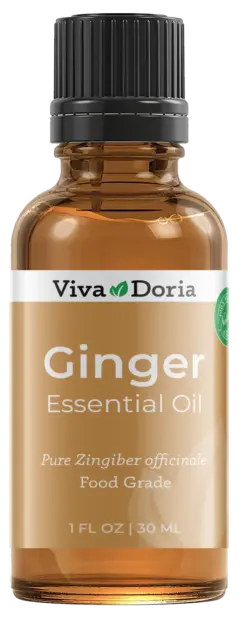 Viva Doria Pure Ginger Essential Oil, Food Grade 0.5 Fl oz