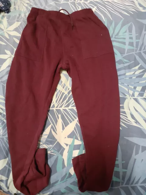 school unisex trackpants maroon size 14 boy girl