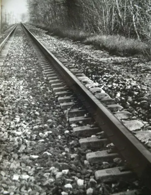 Foto Nero & E Bianco Originale Arte Grande Stampa Analogica Treno