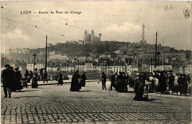 CPA LYON PLACE DU PONT COURS GAMBETTA ET DE LA LIBERTÉ