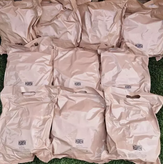 10 X Halal British Military Army Style 24 hour Ration Packs Camping MRE Meals