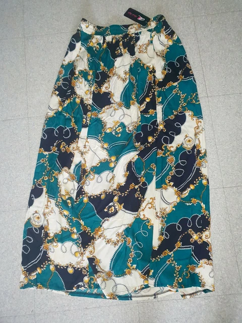 Jupe Mi-longue MAMOUCHKA - Taille 38 - Couleur Gris Moutarde - Polyester - Made In France
