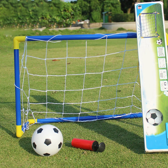 But De Football Pliable Enfant - Filet Résistant, Portable - Pour Jardin, Extérieur, 120x90 Cm