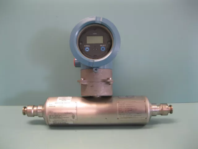 1/2" Micro Motion T050 T621SCAUEZZZX Mass Flow Sensor w/ 2700 Transmitter D8