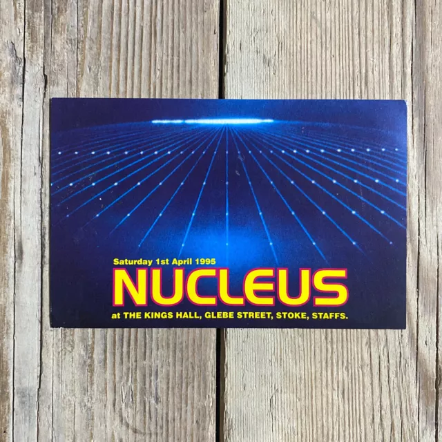 Nucleus Rave Flyer. The Kings Hall, Stoke. Saturday 1st April 1995.