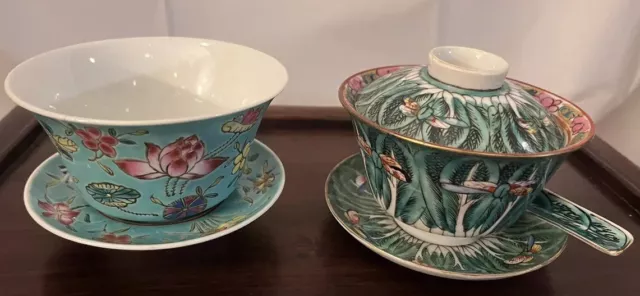 Two Chinese Late Qing/Republic Tea Set