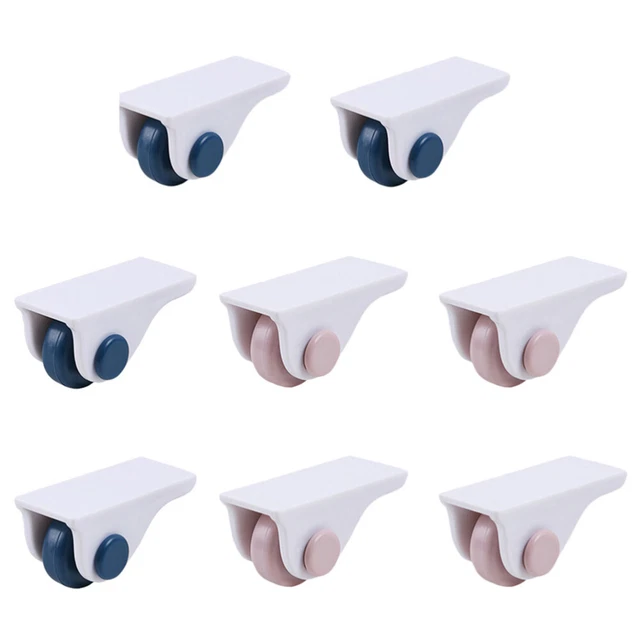 8 pz puleggia scatola portaoggetti scatola accessori cartone mobili ruote in plastica