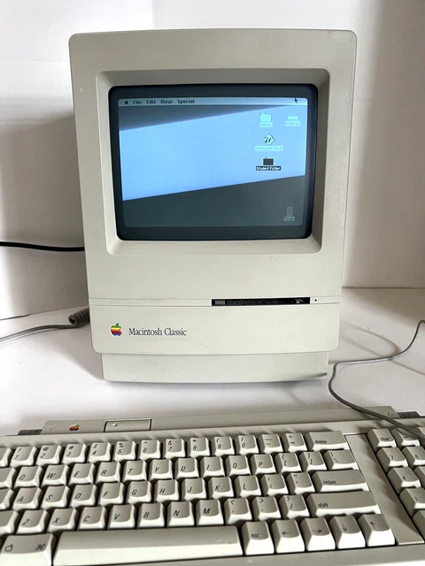Apple Macintosh Plus – Vintage – Avec Souris Et Clavier D’origine – Occasion