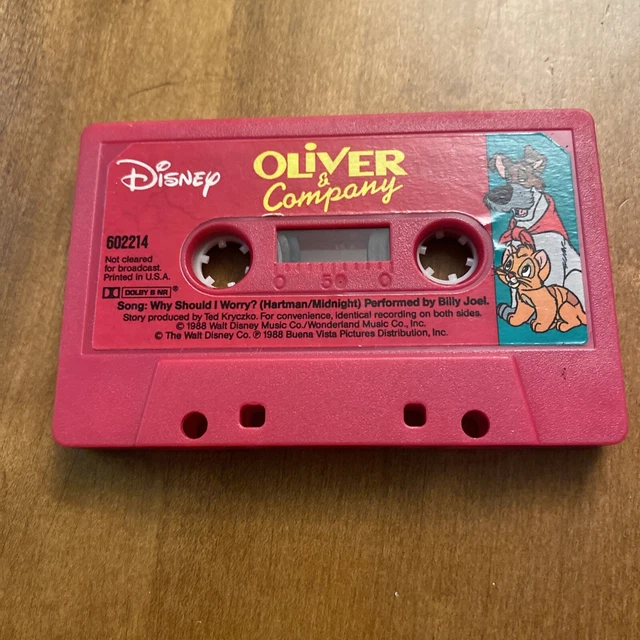 WALT DISNEY OLIVER Company Billy Joel Why Should I Worry 1988 VINTAGE walt-disney-oliver-company-billy-joel-why-should-i-worry-1988-vintage