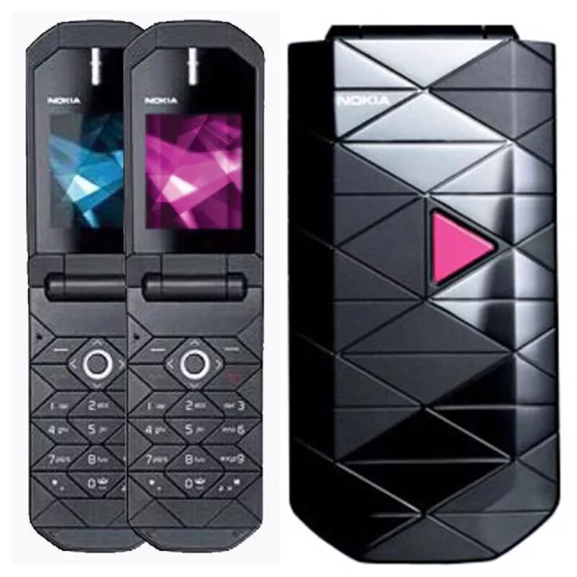 Original Nokia 7070 Prism Klapp-Handy Flip Cell Phone Unlocked GSM 2G 900/1800