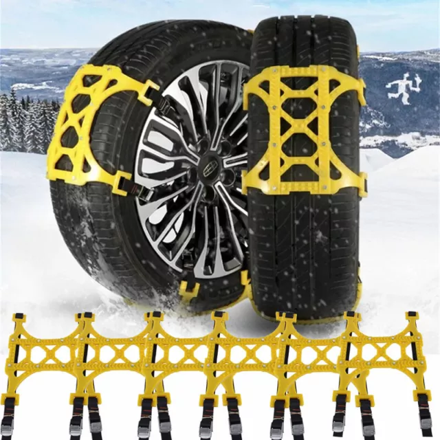 6tlg Auto Stabile Schneeketten Anfahrhilfe Schnee Reifenkette Eis