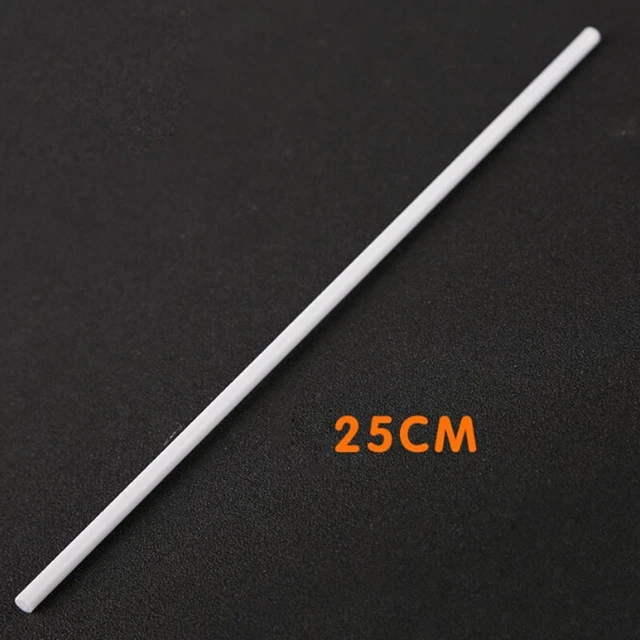 Asta tubo ABS tavolo modello rotondo bianco 5 pz. plastica cilindri vari