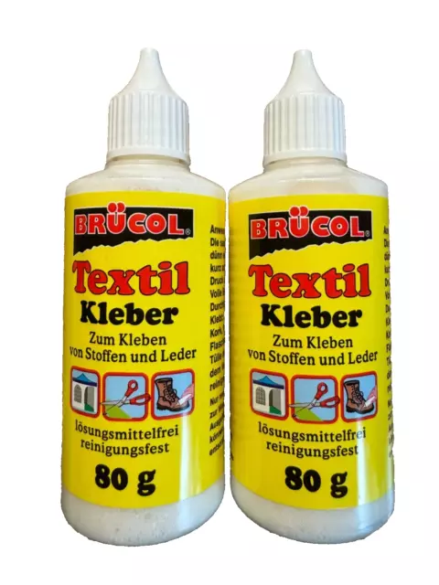 2x 80ml TEXTIL KLEBER Textilkleber Textilklebstoff Stoffkleber Gewebekleber