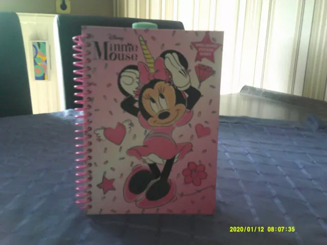 Minnie Mouse Einhorn Notizbuch mit Stickern