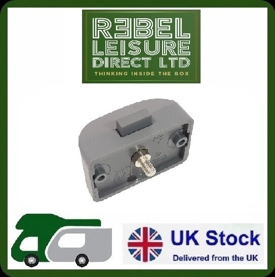 SWIFT/STERLING/SPRITE CARAVAN/MOTORHOME ROUND Push Button Handle-Chrome ...
