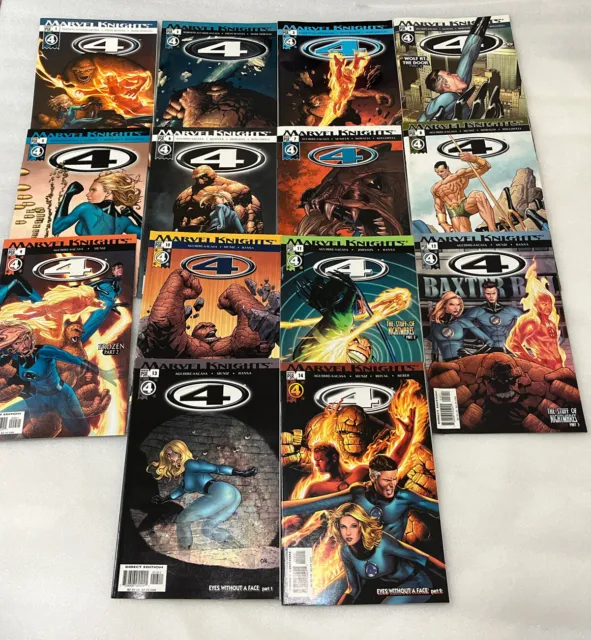 Fantastic Four Marvel Knights #1-14 Lot Of 14 Comics