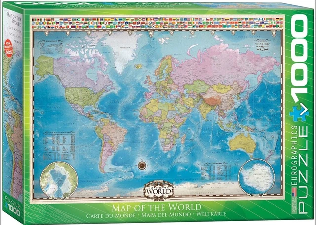 Puzzle Mappa degli Stati Uniti, 1 000 Pezzi