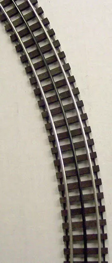 Gargraves WT-54-101 O54 Curve w/Wood Ties with Tinplated Outside Rails
