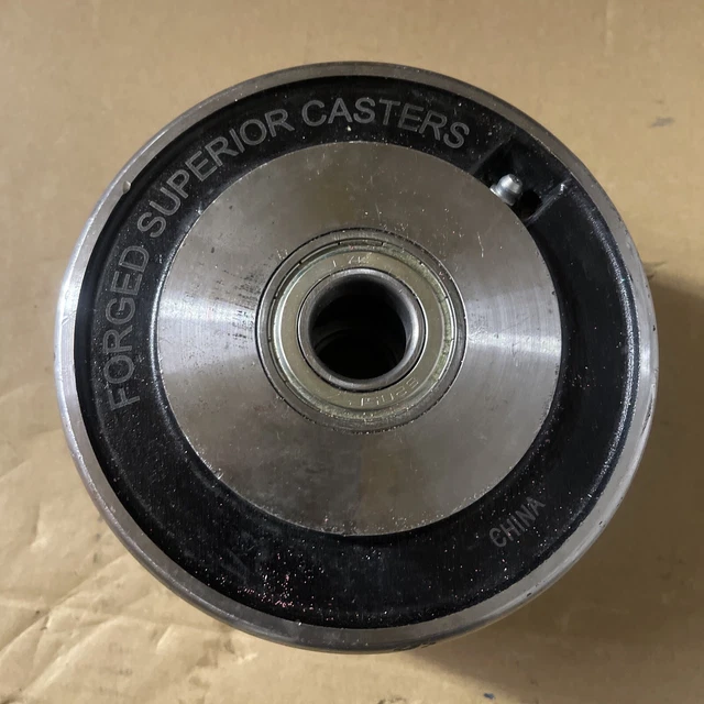Forged Superior CastersCaster Wheels Steel 6" x 3" with 1” Bore