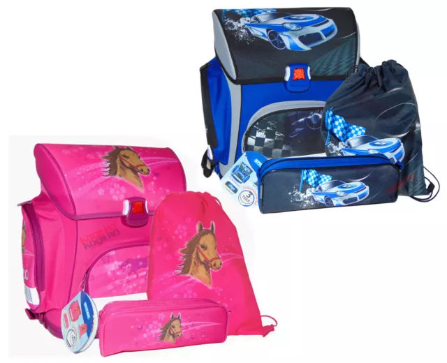 Stylex Schultornister Sac D'École Sac de Gym Cartable Étui 3er Set